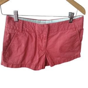 J. Crew rust chino shorts